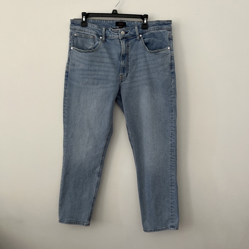 Quince Men's Blue Jeans 36/30 Classic Modern Minimalist Casual Quiet Luxury